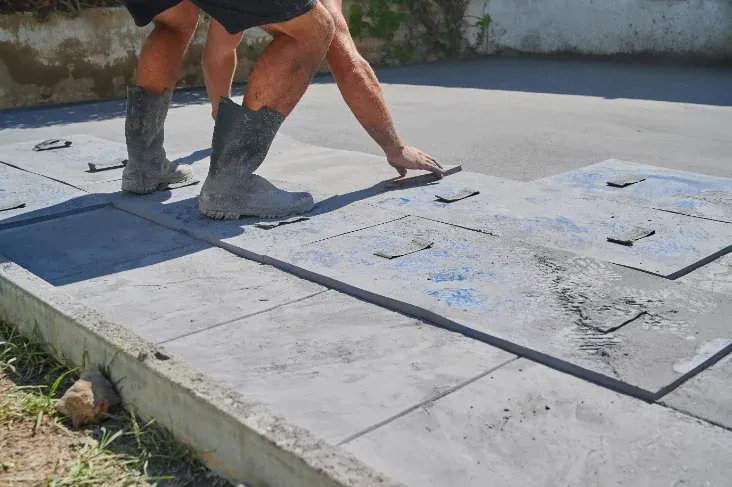 Stamped and decorative concrete in Visalia