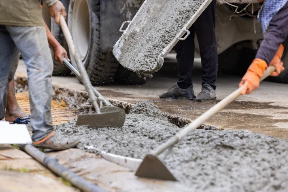 Sun-baked concrete in the San Joaquin Valley